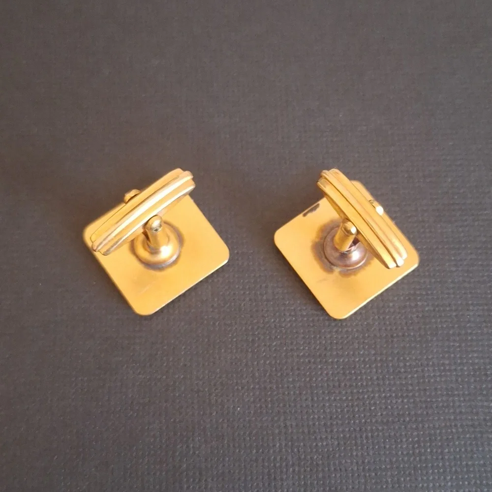Vintage Gold Square Cufflinks